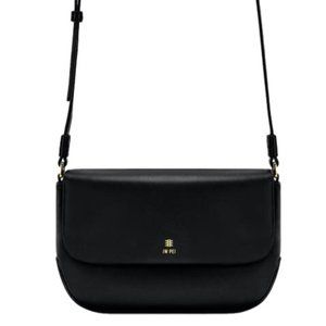 NEW JW PEI Black Debby Flap Vegan Leather Crossbody Bag